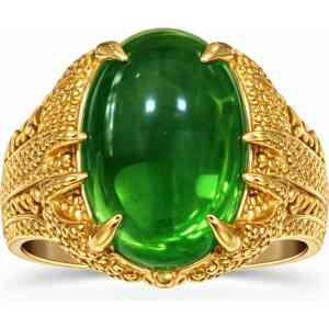 Emerald Green Stone Ring