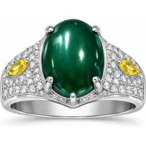 Emerald Green Stone Ring