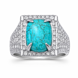 Turquoise Stone Ring (Feroza Style)
