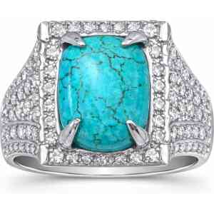 Turquoise Stone Ring (Feroza Style)