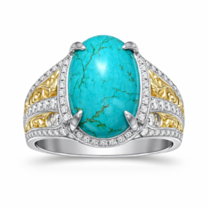 Blue Turquoise Premium Ring