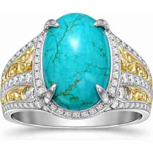 Blue Turquoise Premium Ring