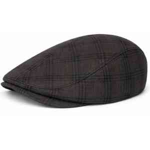 Brown Check Jessie Cap
