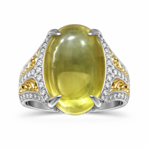 Lemon Yellow Stone Ring