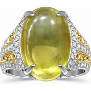 Lemon Yellow Stone Ring