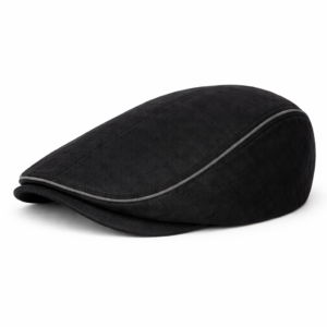 Black Leather Style Jessie Cap