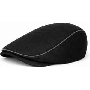 Black Leather Style Jessie Cap