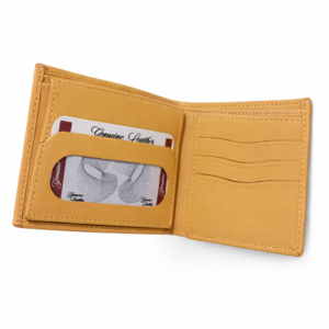 Premium Yellow Leather Wallet