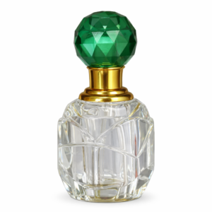 Green Gem Cut Attar Bottle