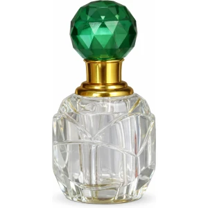Green Gem Cut Attar Bottle