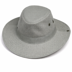 Grey Mesh Safari Hat