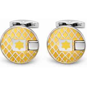 Geometric Gold Pattern Cufflinks