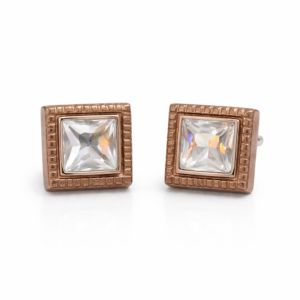 Vintage Square Crystal Cufflinks