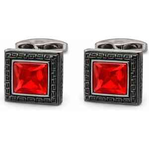 Red Gemstone Square Cufflinks