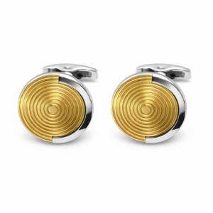Gold Spiral Pattern Designer Cufflinks