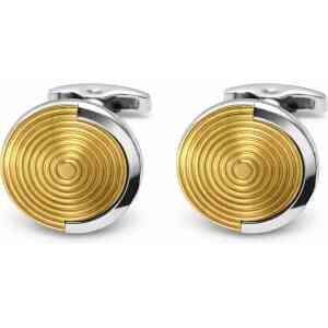 Gold Spiral Pattern Designer Cufflinks