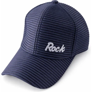 Rock Embroidered Striped Baseball Cap – Adjustable Casual Sports Hat