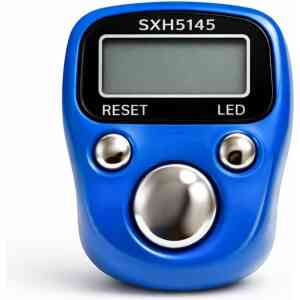 Blue Premium Digital Tasbeeh Counter (Metal Button)