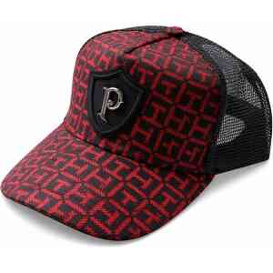 Premium Red Black Mesh Trucker Cap