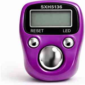 Purple Digital Tasbeeh Counter Ring