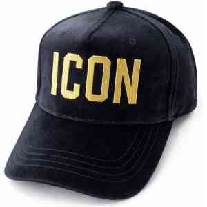 Black ICON Cap with Gold Text
