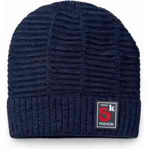 Navy Blue 5K Fashion Knit Beanie