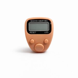 Yellowish Orange Classic Handheld Digital Tasbeeh Counter
