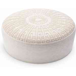 White Pattern Muslim Prayer Cap – (Al Jannat)