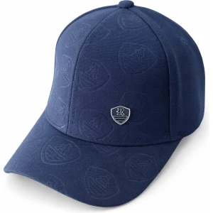 Navy Blue Monogram Cap with Metal Logo