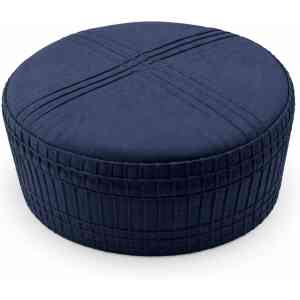 Navy Blue Muslim Prayer Cap – Stylish Pleated Islamic Kufi