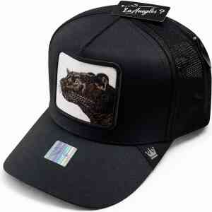 Black Tiger Patch Trucker Cap