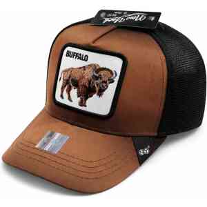 Brown Buffalo Patch Trucker Cap