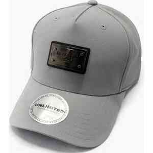 Premium Light Grey Milano Plate Baseball Cap – Adjustable Casual Cap