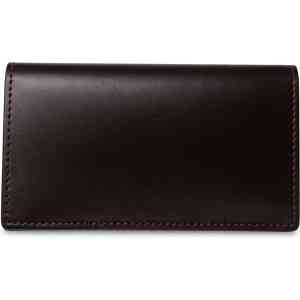 Luxury Dark Brown Long Leather Wallet – Men’s Premium Cash Organizer
