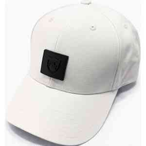 Premium Minimal White Baseball Cap – Modern Front Badge Adjustable Casual Cap