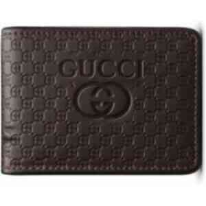 Luxury Gucci dark grey Leather Wallet – Premium Designer Style Card Holder