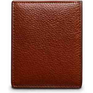 Premium Textured Brown Leather Wallet – Men’s Slim Vertical Card Holder