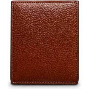 Premium Textured Brown Leather Wallet – Men’s Slim Vertical Card Holder