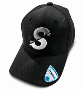 Men’s Matte Black S Logo Premium Baseball Cap – Adjustable Casual Fashion Hat