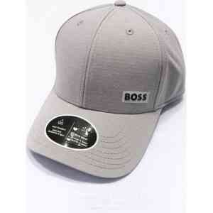 Premium Minimal Boss Style Cotton Baseball Cap – Light Grey