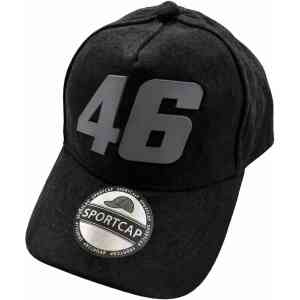 Premium Suede 46 Sports Cap – Black