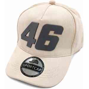 Premium Suede 46 Sports Cap – Cream White