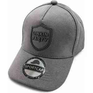 Premium Suede Linkin Party Shield Cap – Ash Grey