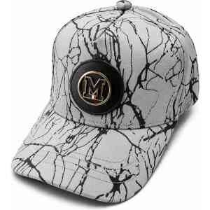 Light Grey Marble M Logo Adjustable Fashion Cap