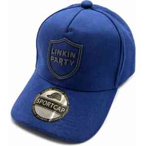 Premium Suede Linkin Party Shield Cap – Navy Blue