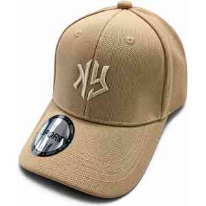 Premium Textured Monogram Sports Cap – Sand Beige