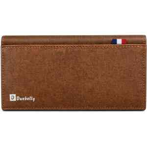 Vintage Brown Dounbolly Leather Long Wallet for Men
