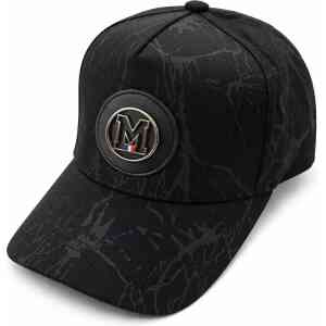 Black Marble Print M Logo Premium Baseball Cap for Men