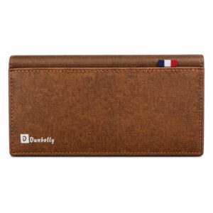 Vintage Brown Dounbolly Leather Long Wallet for Men