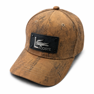 Men’s Vintage Brown Lacoste Patch Baseball Cap